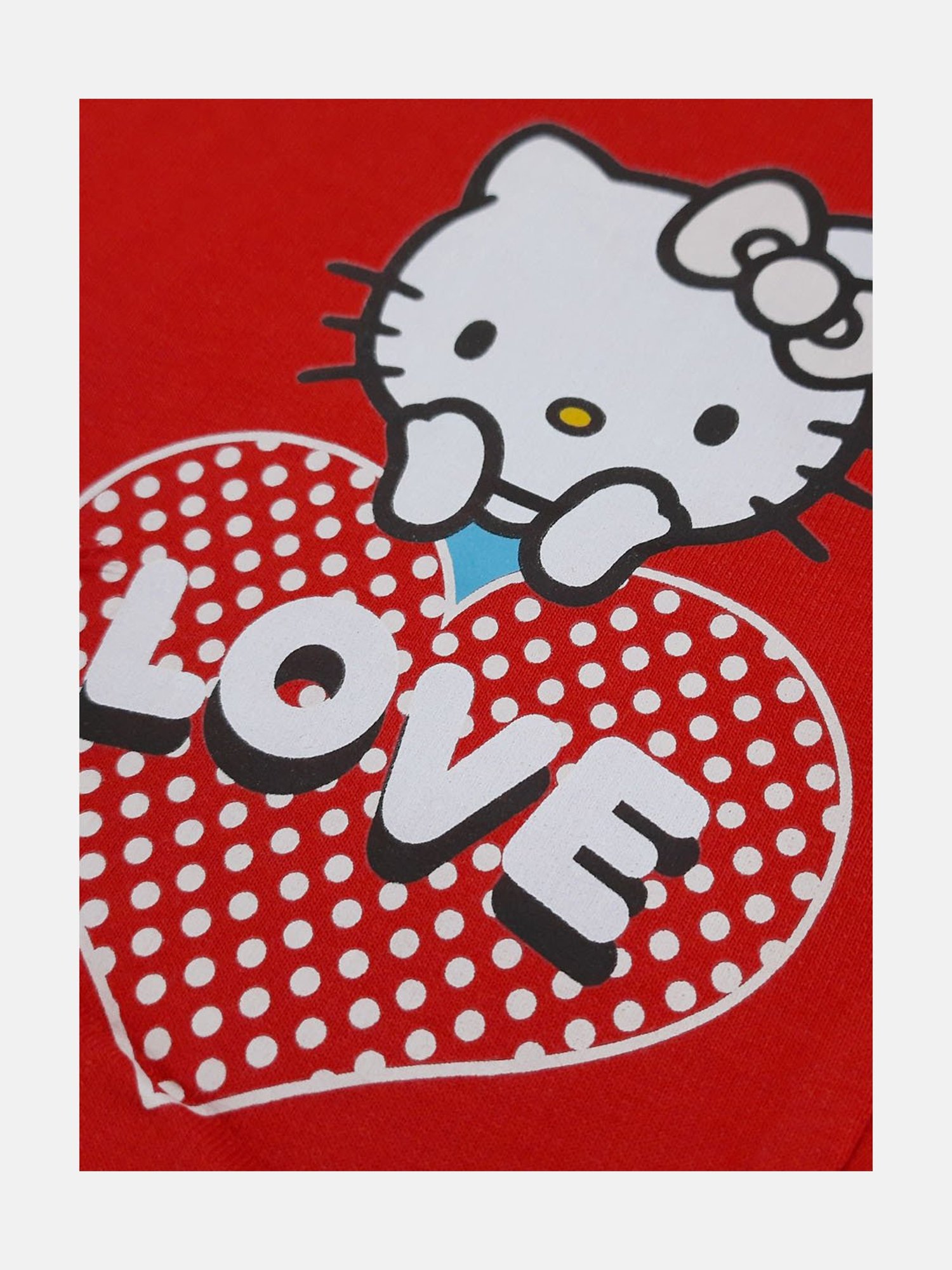 Kidsville Red Kitty Print Joggers