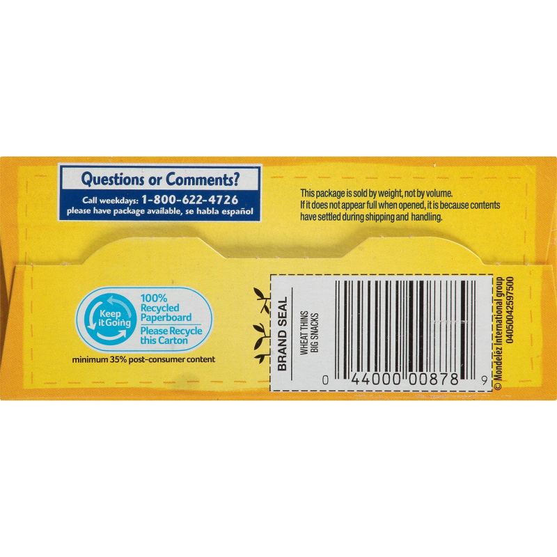 Wheat Thins Big Whole Grain Snacks - 8oz