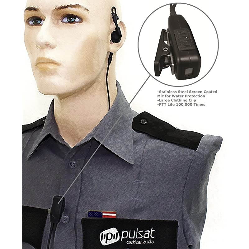 Earhook Earpiece for Motorola CP200 BPR40 RMU2040 CLS1110 CLS1410 CP110 RDU2020 RDU2080D RDU4100 CP185 VL50 Radios  EJ30 Series