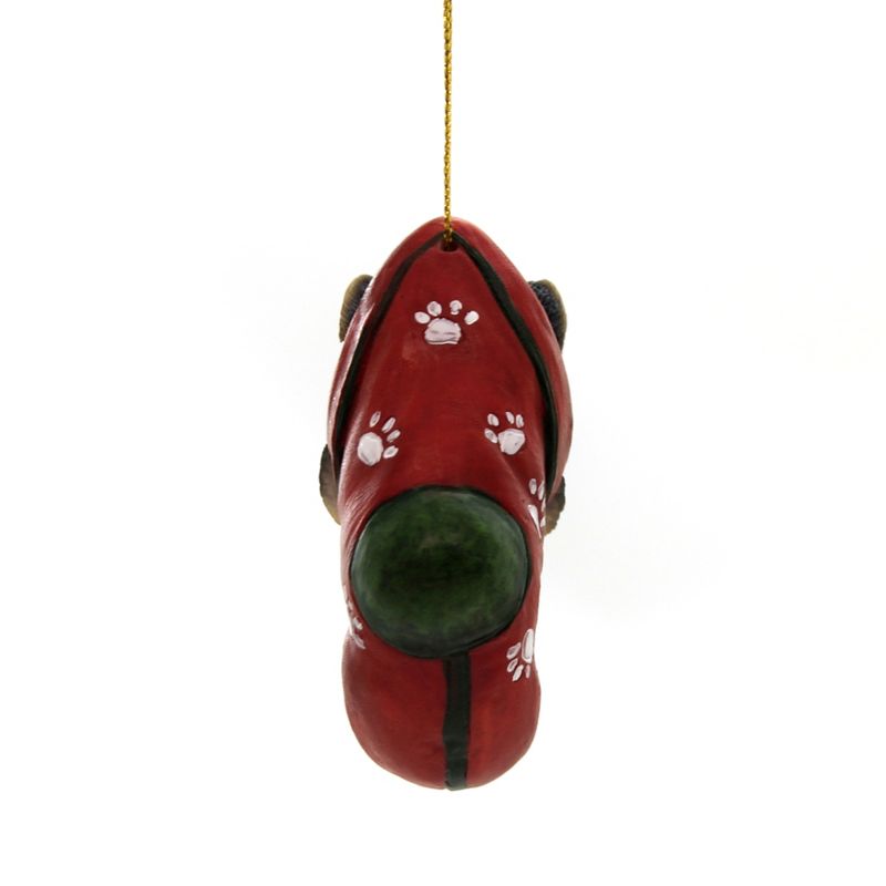 Holiday Ornaments 2.5" Yorkie Stocking Paw Print Christmas  -  Tree Ornaments