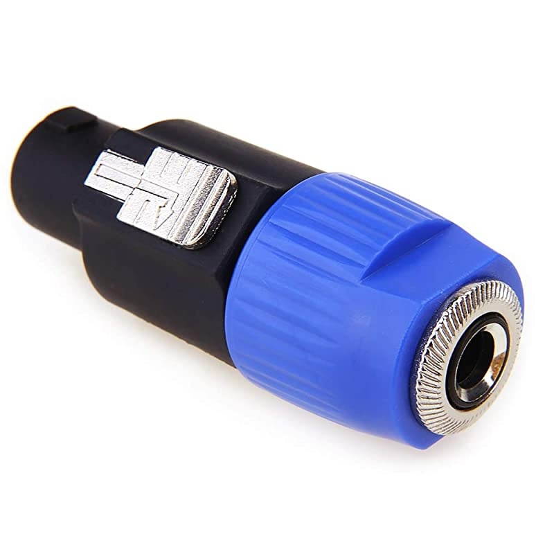 Speakon to 14 Adapter Connector Upgraded  14 Female to NL4FC Male Connectors are for Converting 14 Cables to NL4FC Plug for SpeakerAmplifierMixer Speakon to 14 Adapter