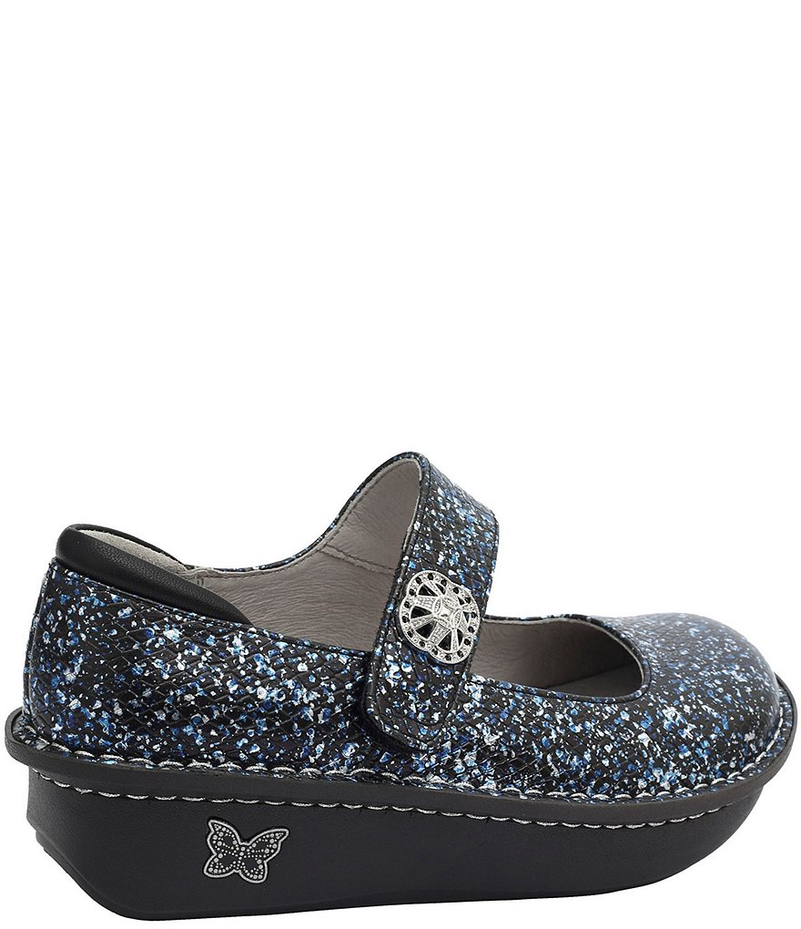 Alegria Paloma Blue Racer Print Leather Mary Janes