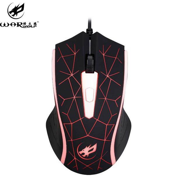 2400DPI LED USB Wired Optical Gaming Game Mice Mouse For Computer PC Laptop