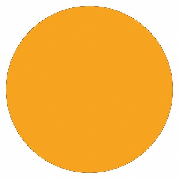 Tape Logic Removable Labels 3/4" Circles Fluorescent Orange 500 /Roll DL1388FO