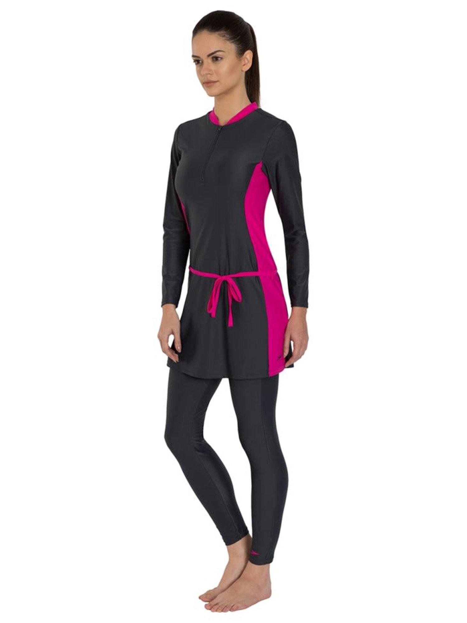 Speedo Charcoal Tights With Top