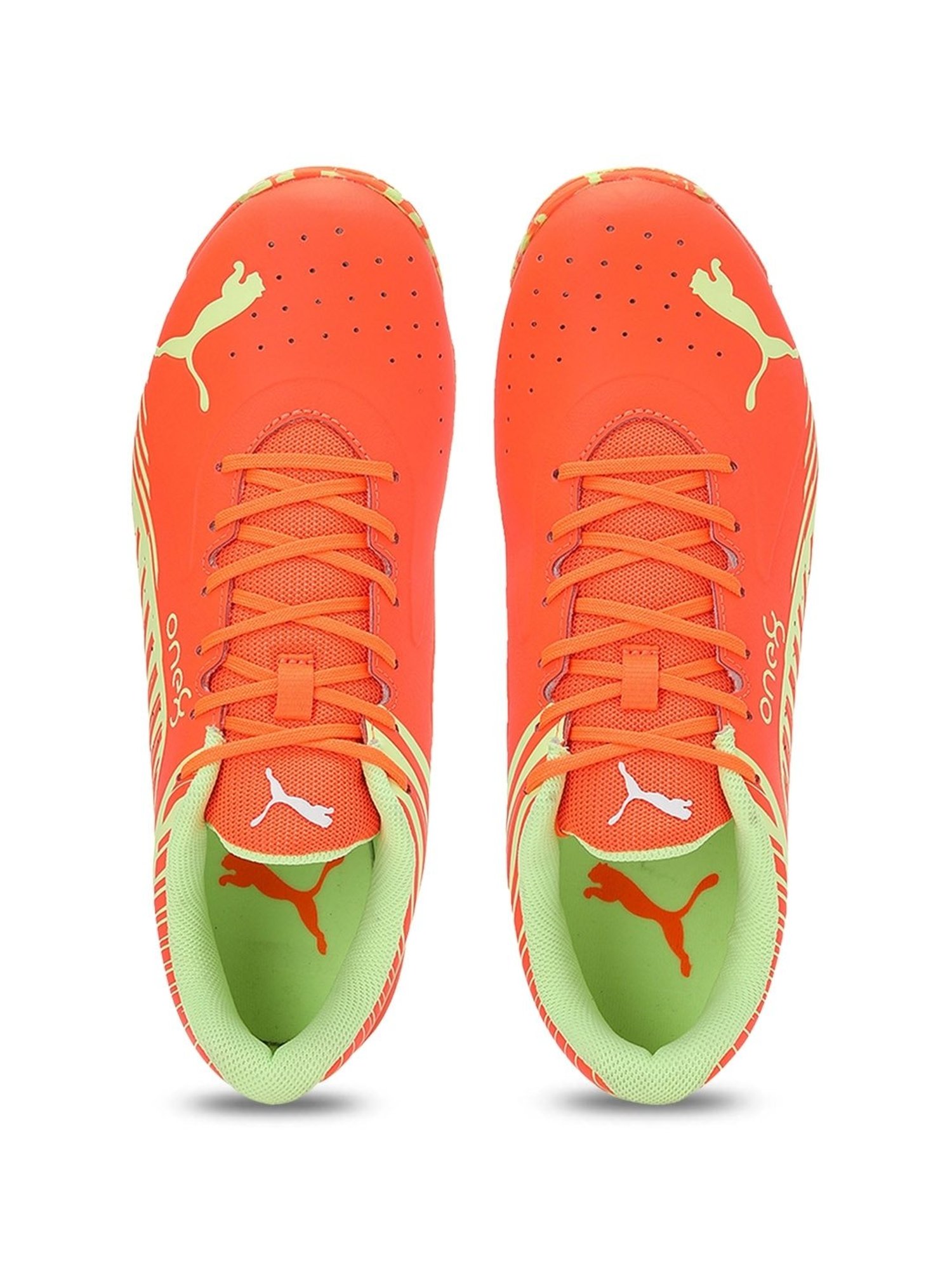 Nivia Men's Track and field-100 Orange Cricket Shoes