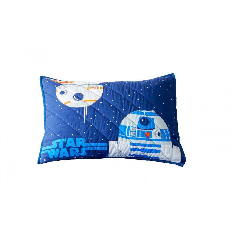 Saturday Park Star Wars Droids Sham - 20x26 Blue