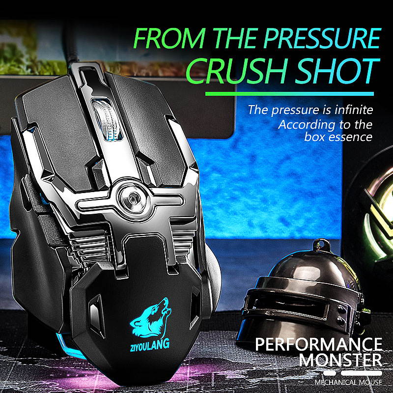 V15 E-sport Mechanical Mouse Macro Definition Free Drive Gaming Mouse