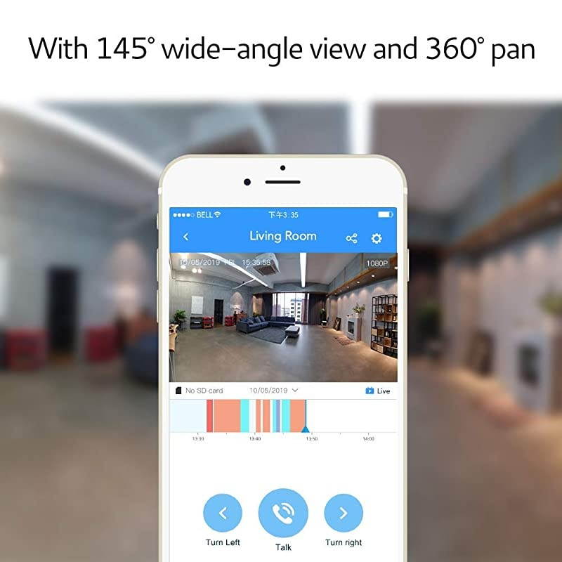 X1 1080p HD Home Security Camera with 2Way Audio Color Night Vision Siren Alarm Advanced Motion Detection Sound Alerts Remote Monitoring