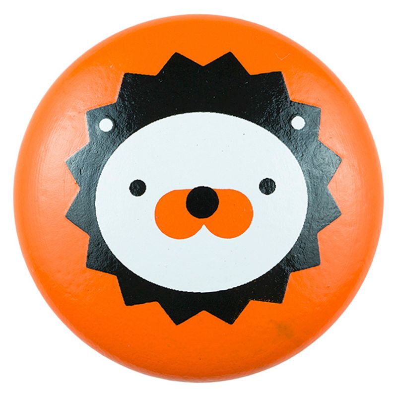 Sumner Street Home Hardware 4pc Lion Painted Knob Orange