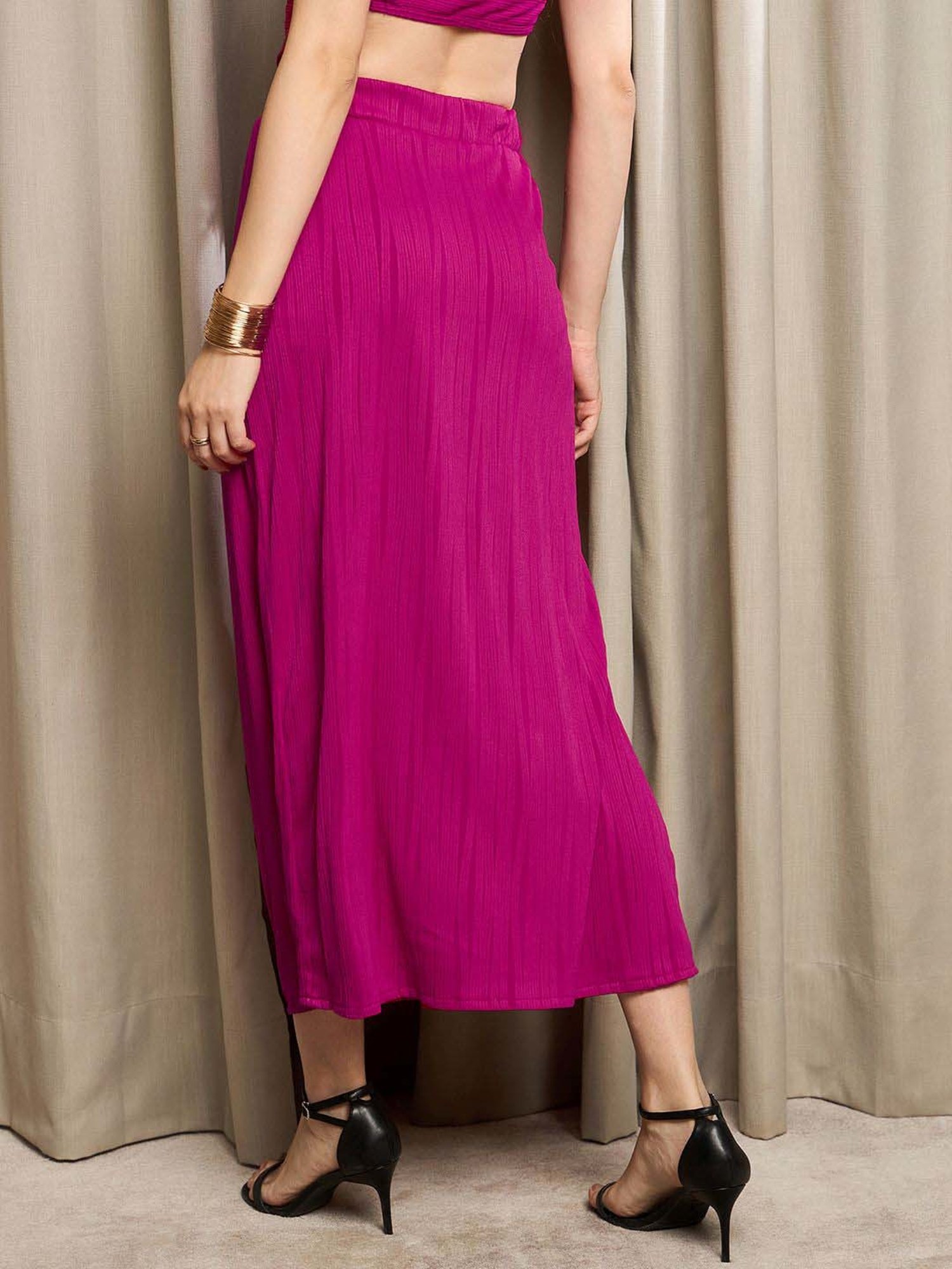 Rare Pink Striped Maxi Skirt