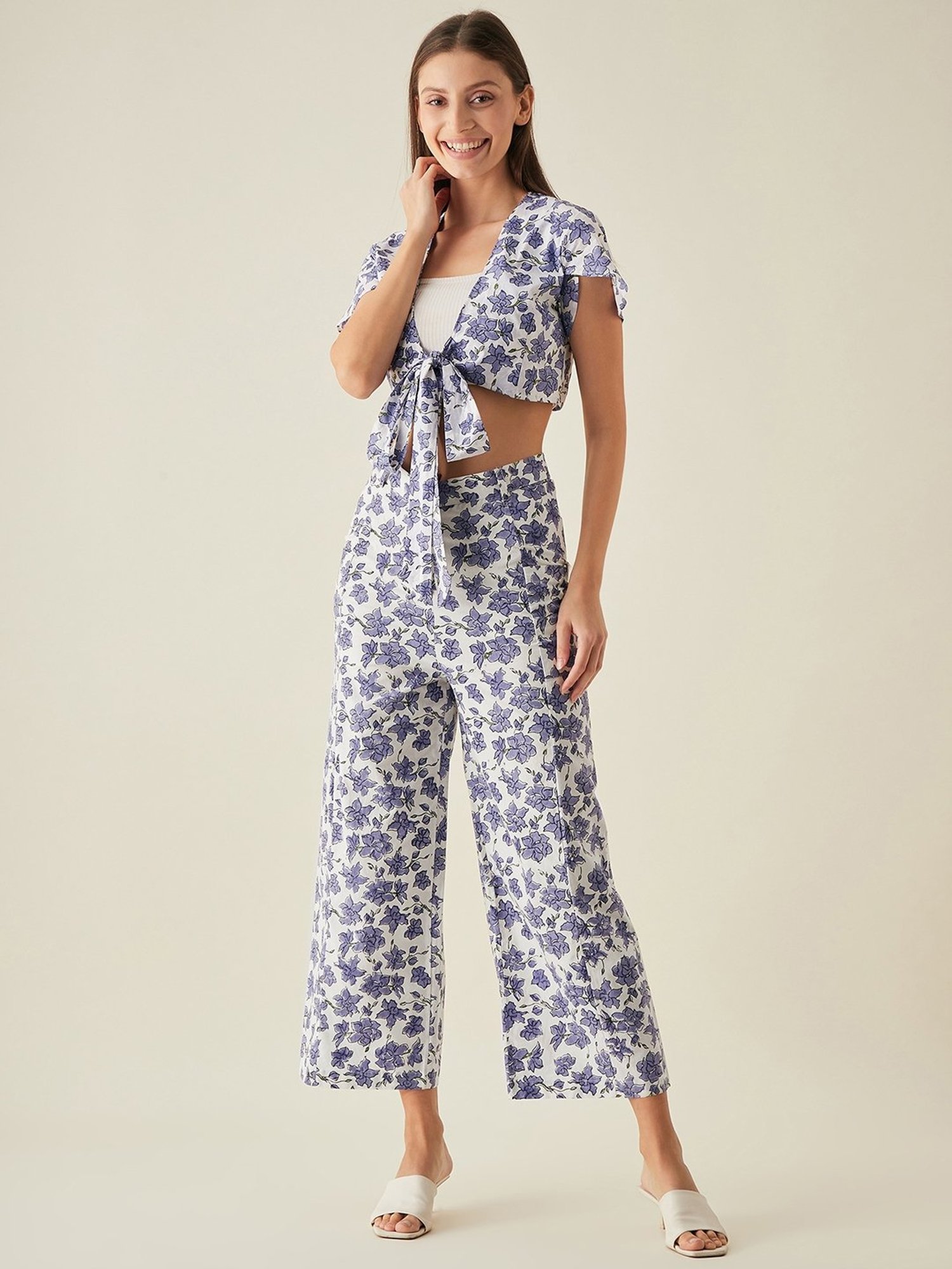 Arras Lilac Panelled Pants