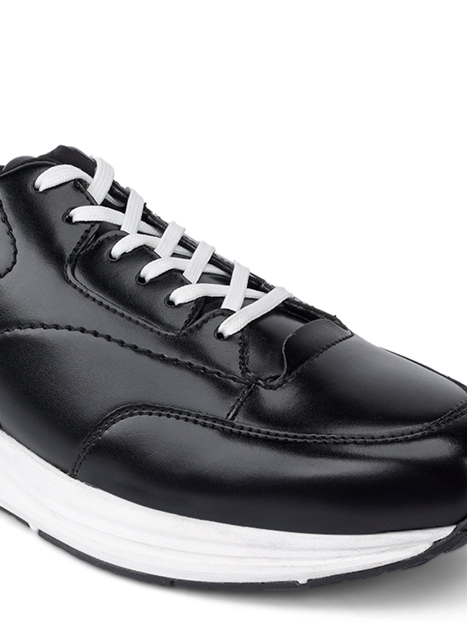Louis Stitch Men's Black Casual Sneakers