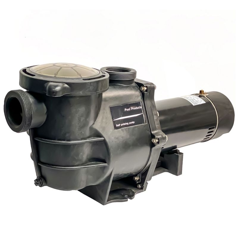 Blue Torrent AC 1500SPP 1.5 HP Maxiforce 2 Inch Threaded Enclosed 115 Volt Self Priming Pool Pump with Cord for In-Ground Swimming Pools, Black