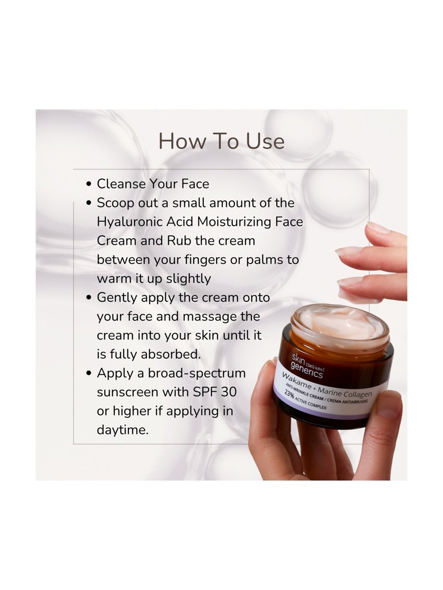 Skin Generics Wakame + Marine Collagen Anti-Wrinkle Cream - 50 ml