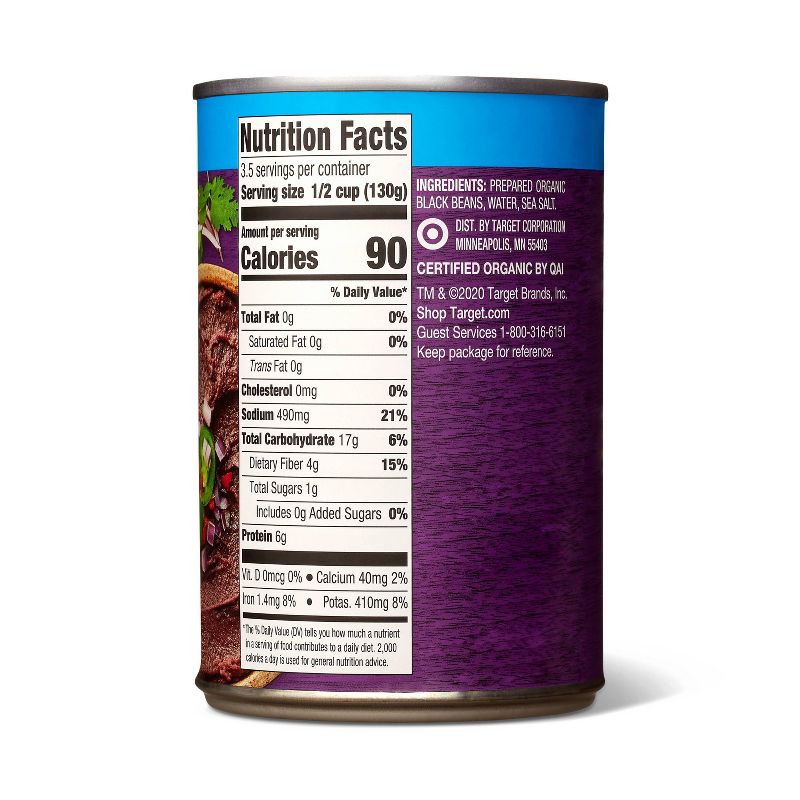 Organic Fat Free Refried Black Beans 16oz - Good & Gather™