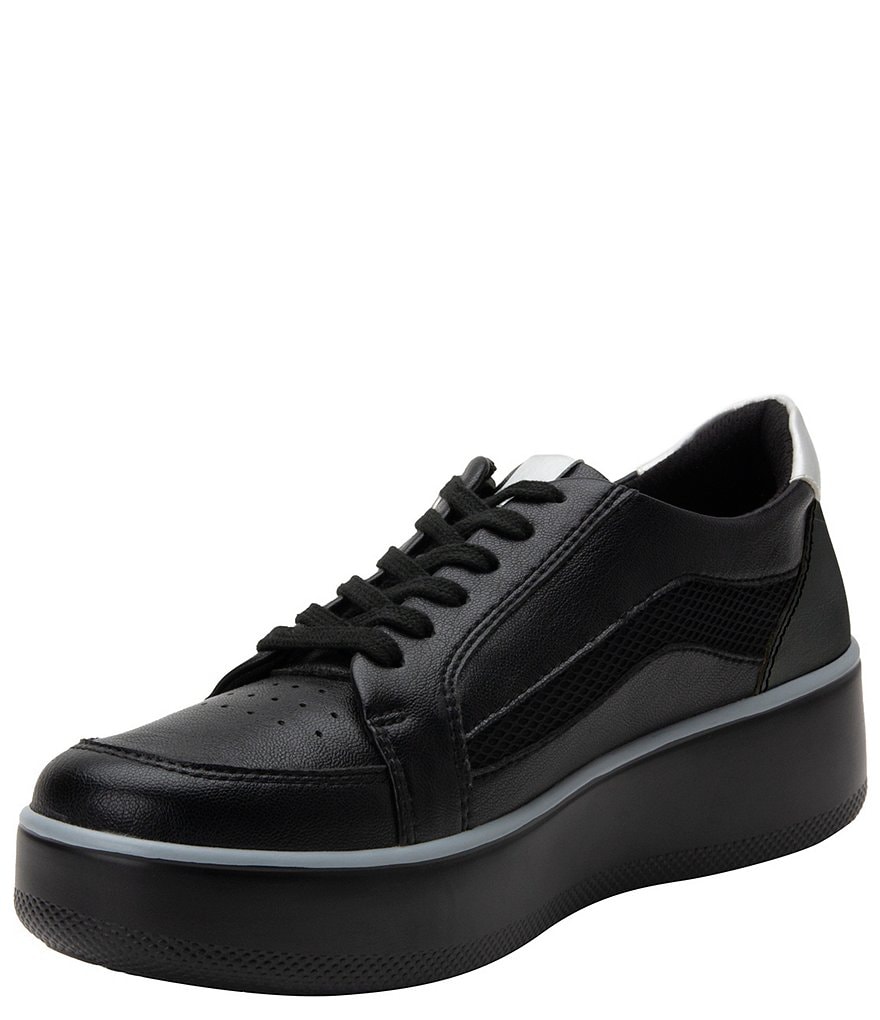 Kendall + Kylie Women's Anthracite Leopard EZORA 2.0 Low Top Lace Up Multi Sneakers