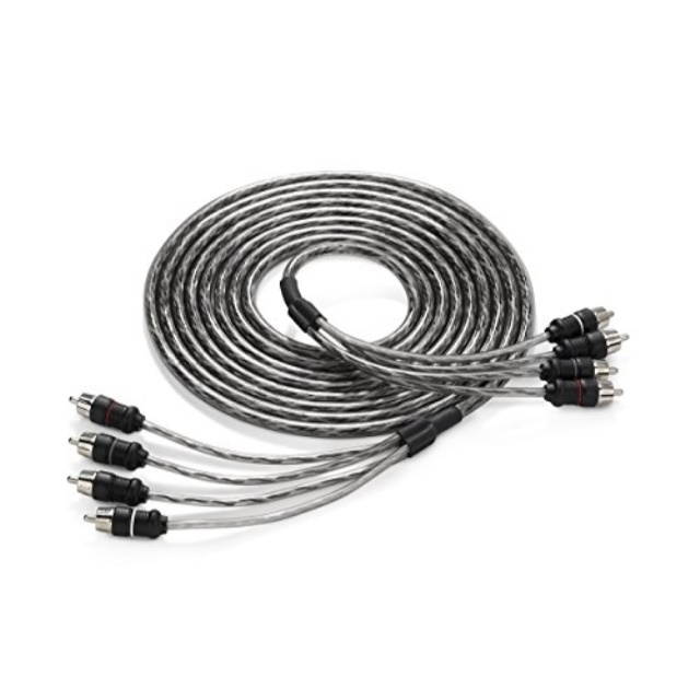 jl audio xd-clraic4-18 4-channel twisted-pair audio interconnect cable with molded connectors, 18-feet
