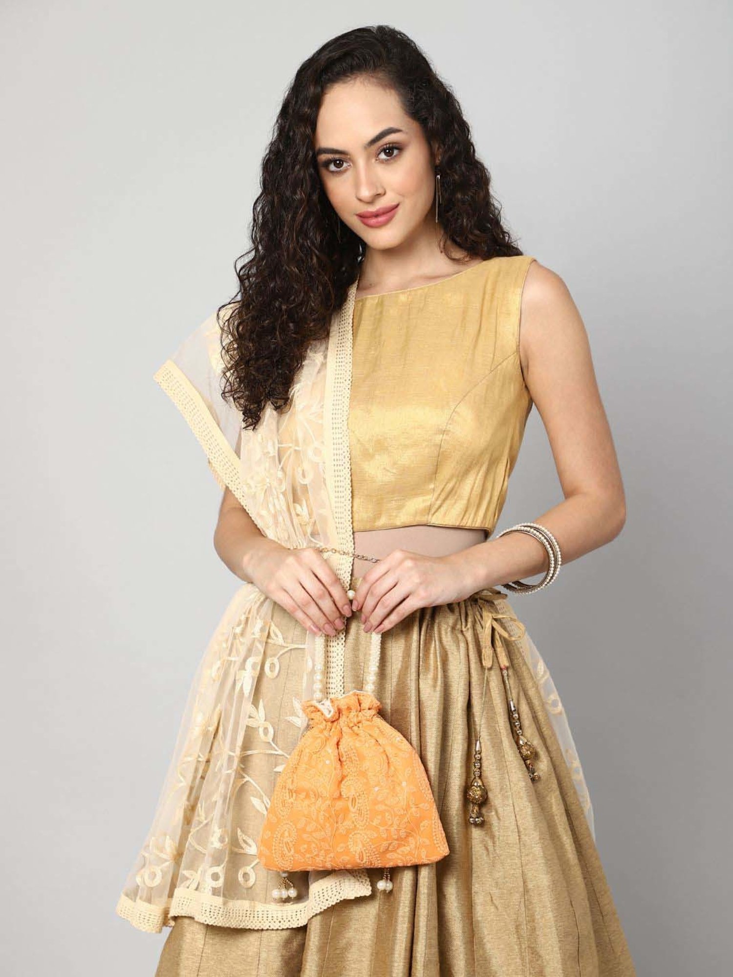 Call It Spring Silver Embellished Potli