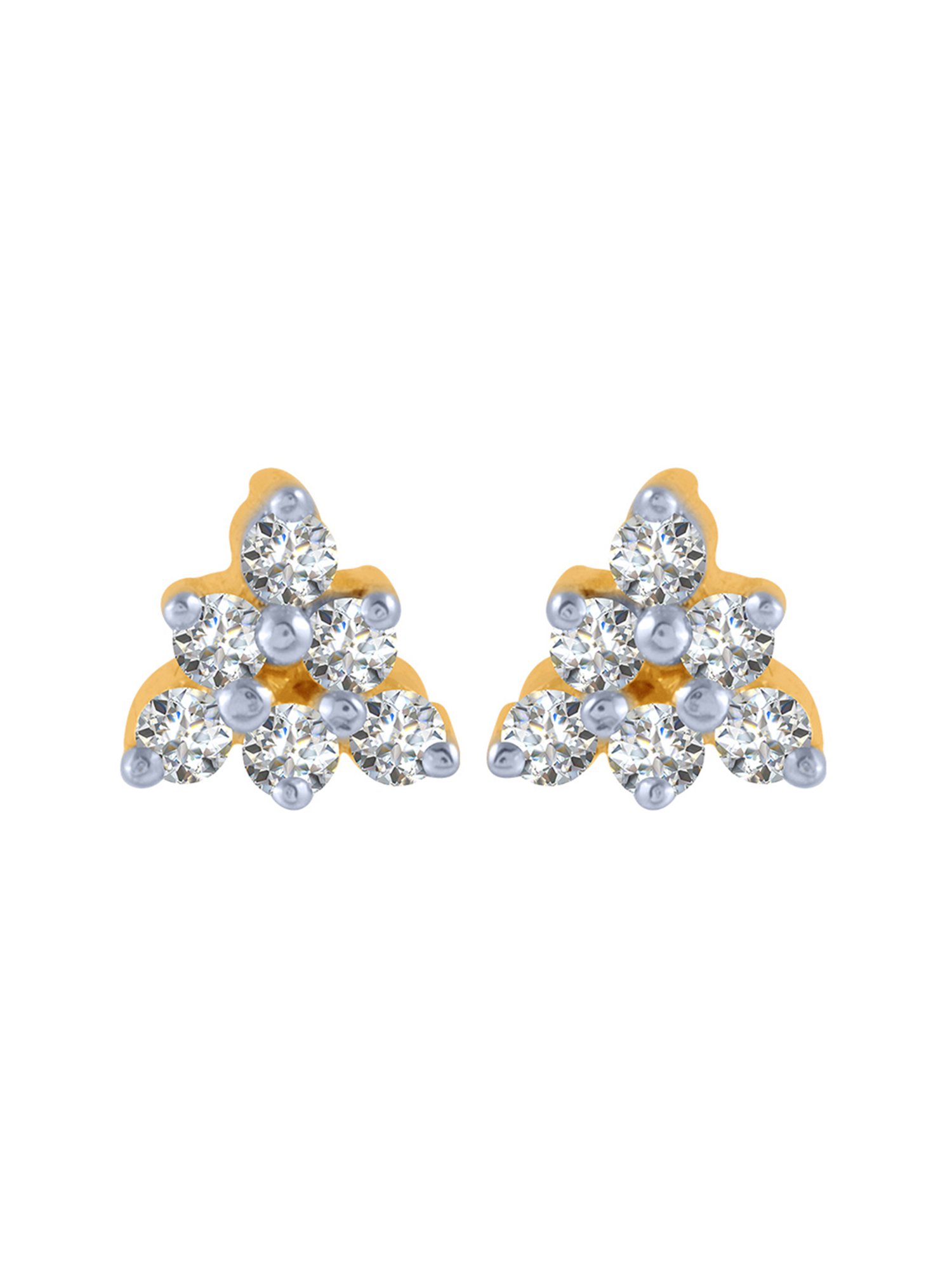 P.C. Chandra Jewellers 18 kt Gold & Diamond Earrings