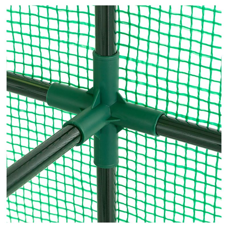 Large Heavy Duty Walk - In 2 Tier 8 Shelf Portable Lawn And Garden Greenhouse - Green - Ogrow