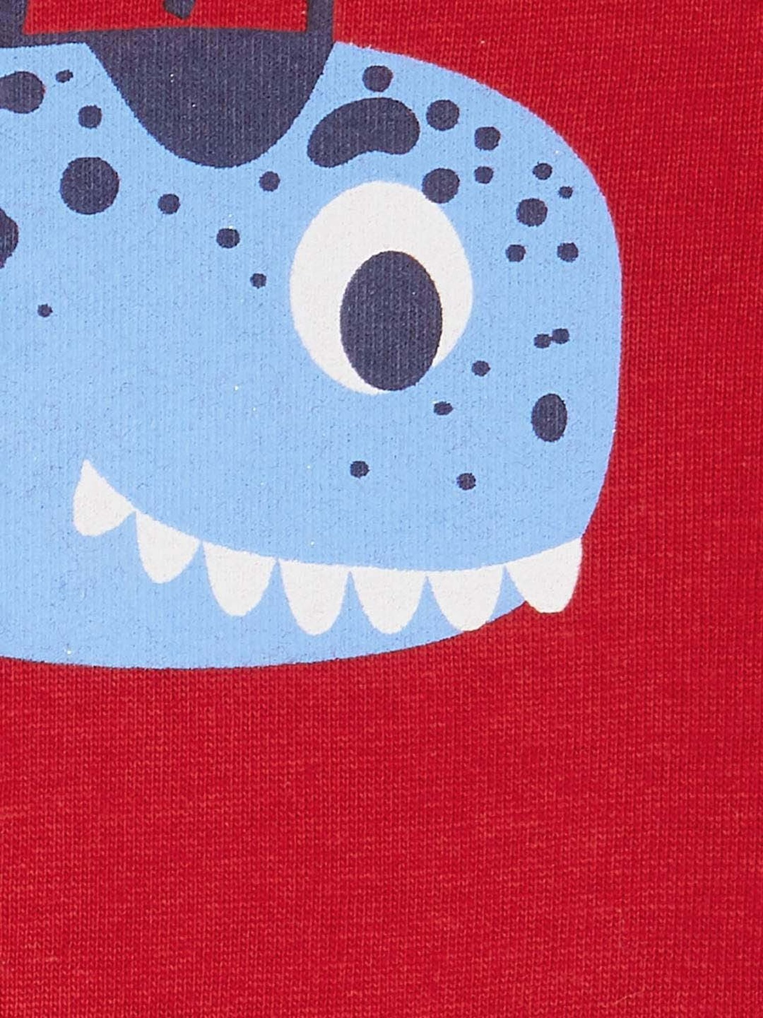 Juniors by Lifestyle Red & Blue Cotton Printed Full Sleeves T-Shirt