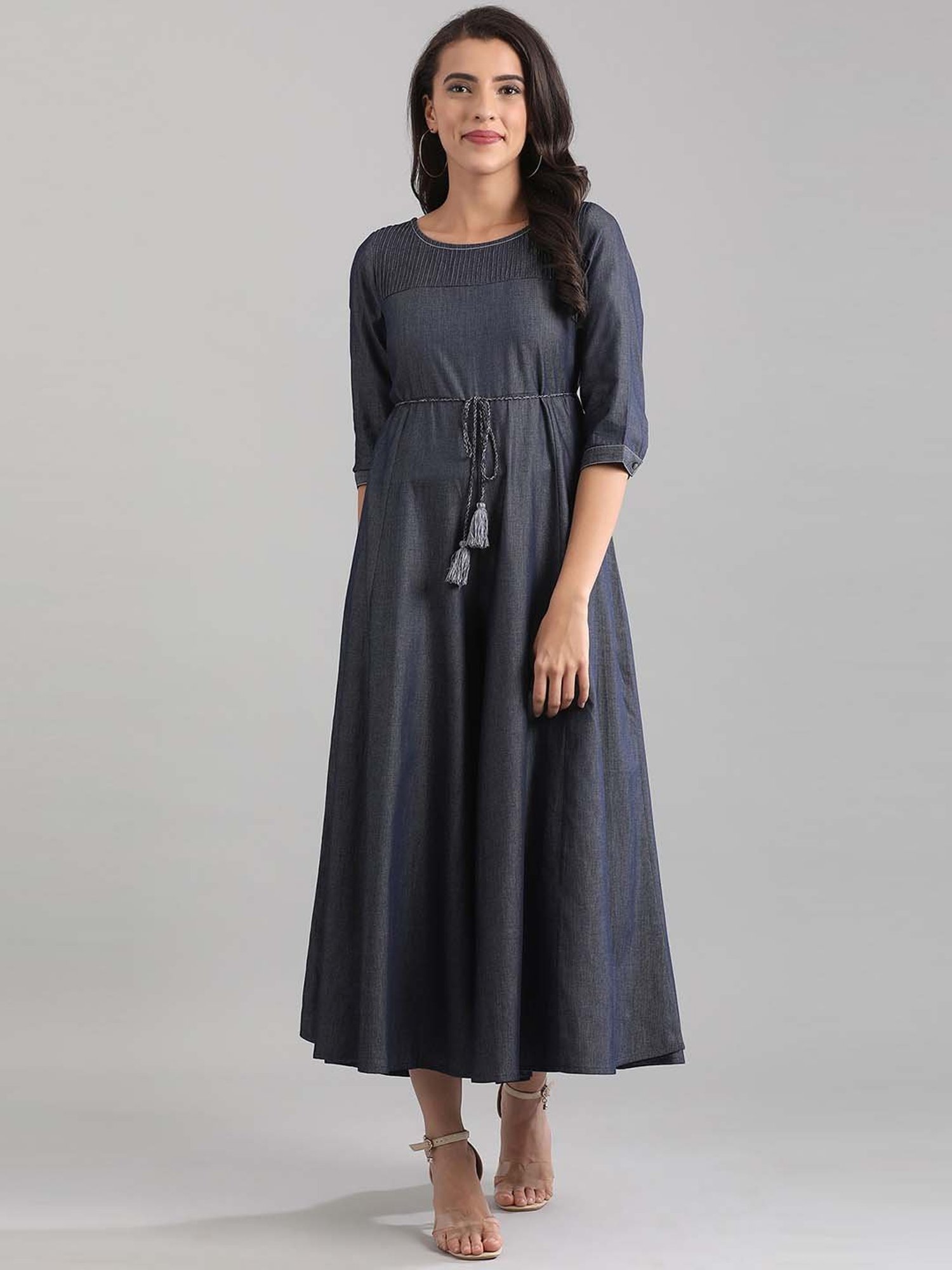 Aurelia Denim Blue Cotton Jumpsuit