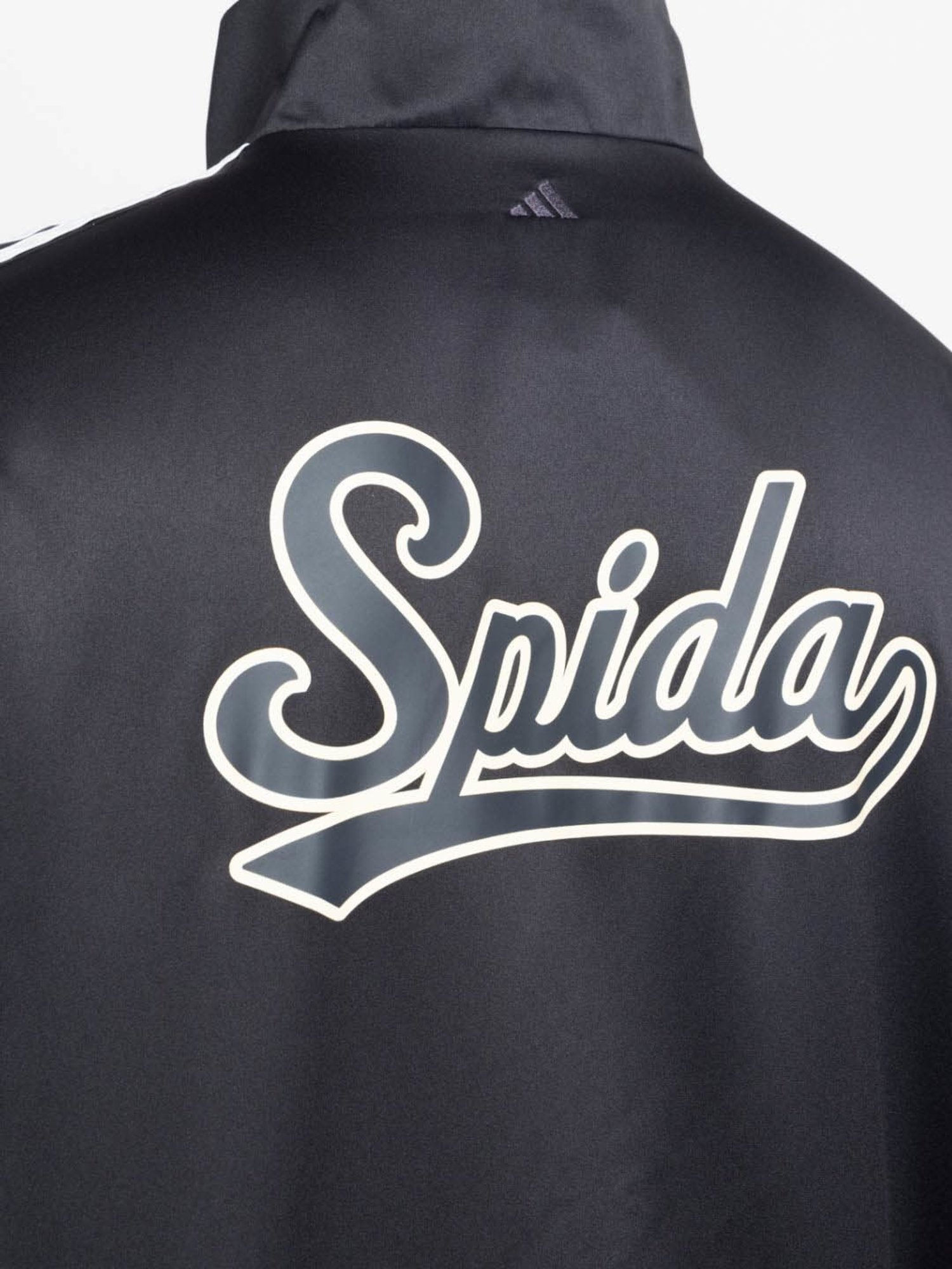 Adidas Black Loose Fit Striped Sports Jacket