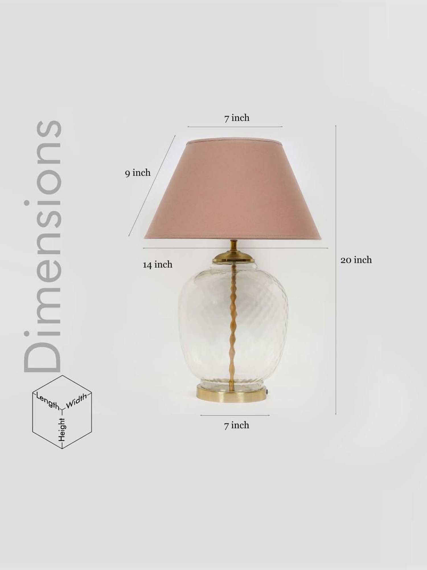 DecorativeRay Red PVC Study Table Lamp - Set of 1