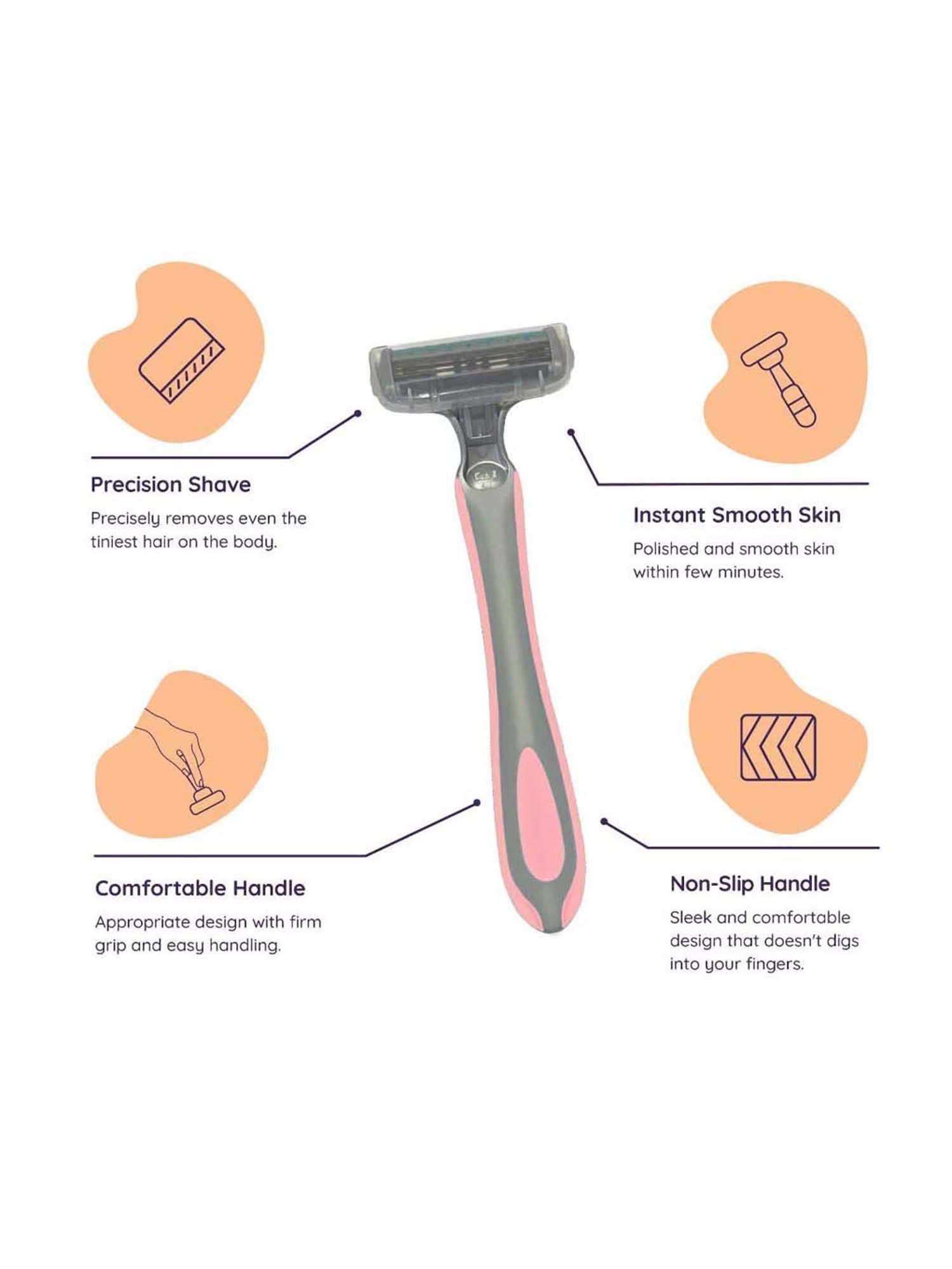 Shea Butter Body Razor Pack of 3 - 50 gm