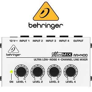 Behringer MX400 MicroMIX Ultra Low-Noise 4-Channel Line Mixer