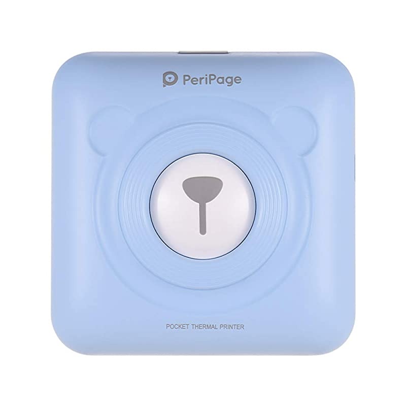 GOOJPRT PeriPage Mini Pocket Wireless BT Thermal Printer Picture Photo Label Memo Receipt Paper Printer with USB Cable Support for Android iOS Smartphone Windows