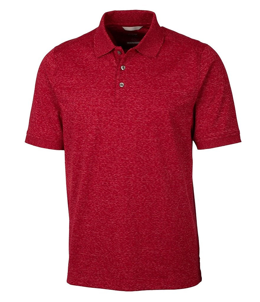 Cutter & Buck Big & Tall Advantage Tri-Blend Space Dye Performance Stretch Short-Sleeve Polo Shirt