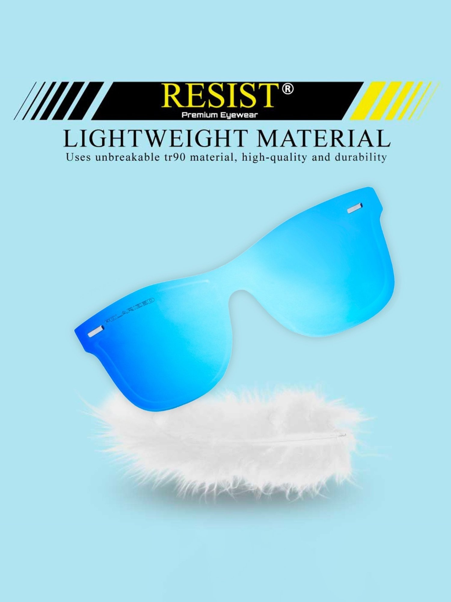 Resist Eyewear Aqua Wayfarer Polarized Unisex Sunglasses