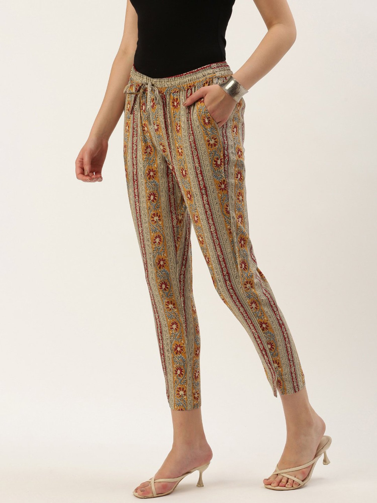 Amukti Multicolor Printed Pants