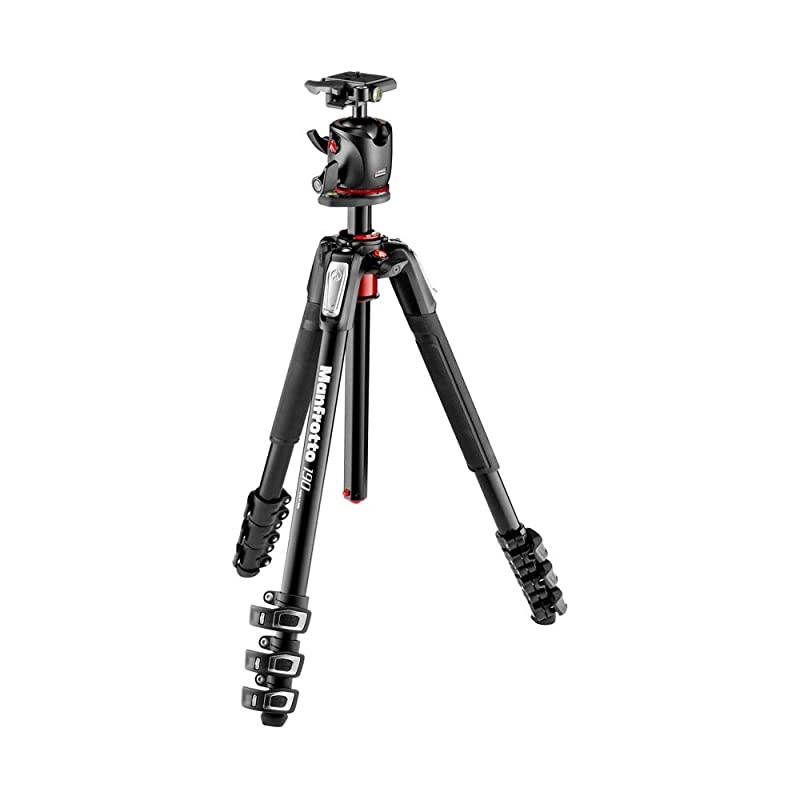 MK190XPRO4-BHQ2 Aluminum 4-Section Tripod Kit with Ball Head , Black