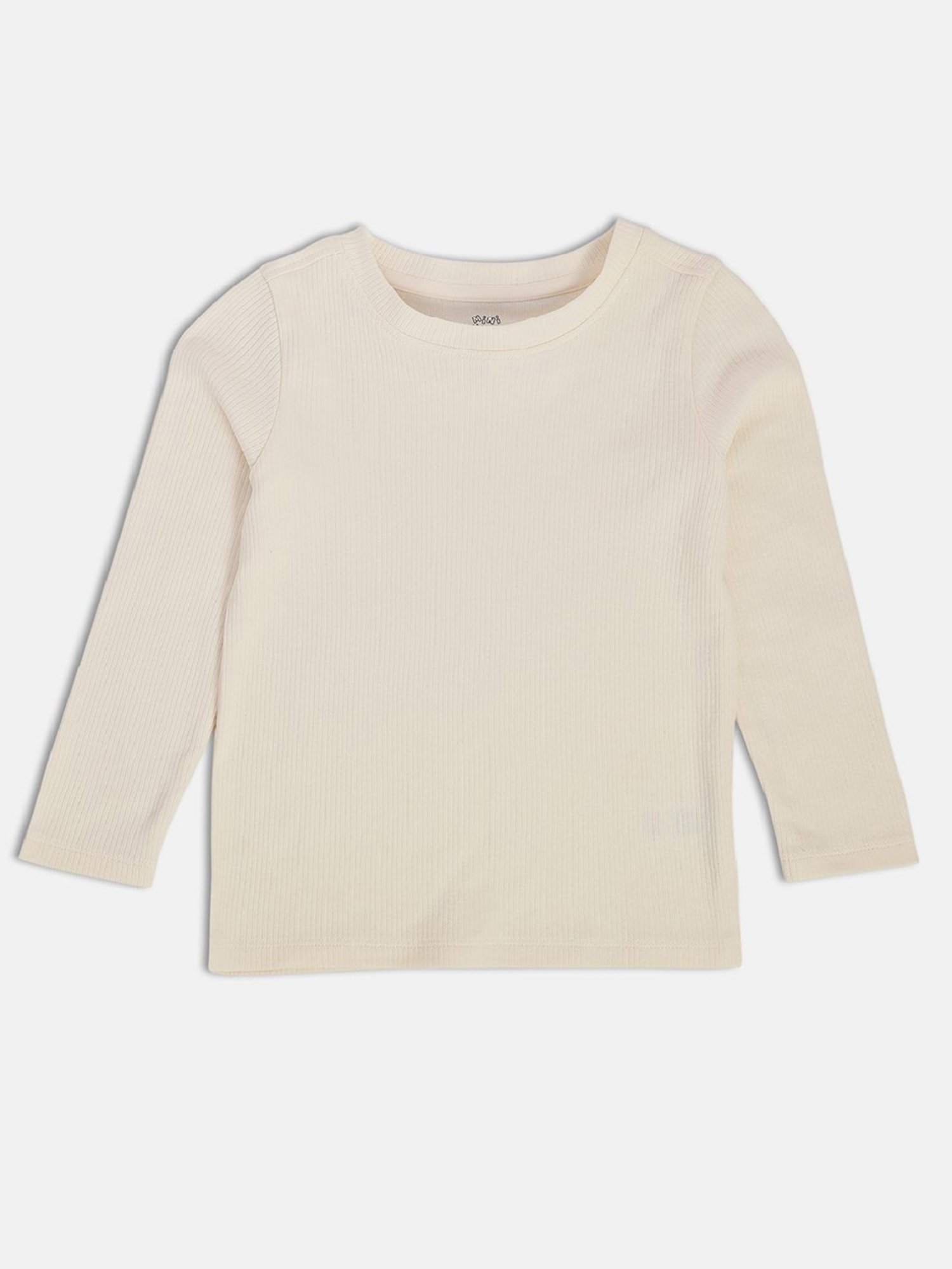 MINIKLUB Kids Red & White Solid Full Sleeves T-Shirt (Pack Of 2)