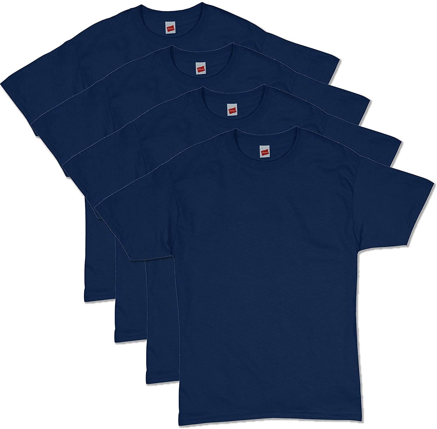 Hanes Men's ComfortSoft Short Sleeve T-Shirt (4 Pack )