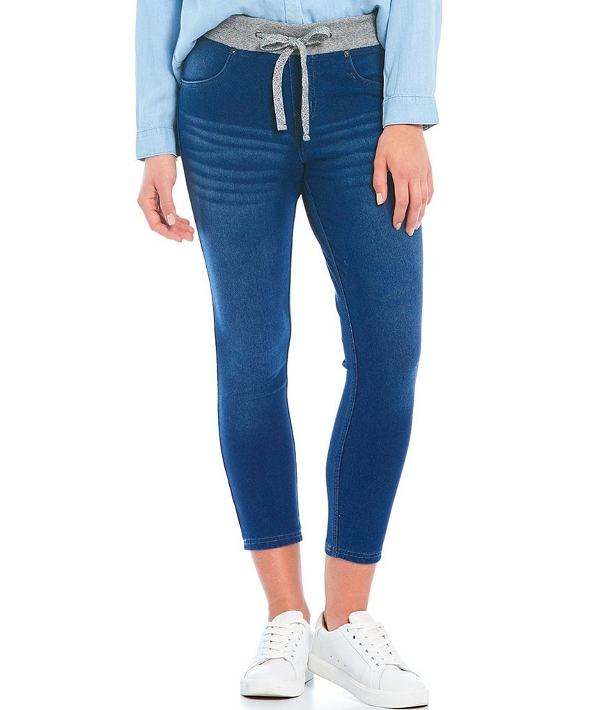 Commando Faux Leather Crocodile-Embossed Legging