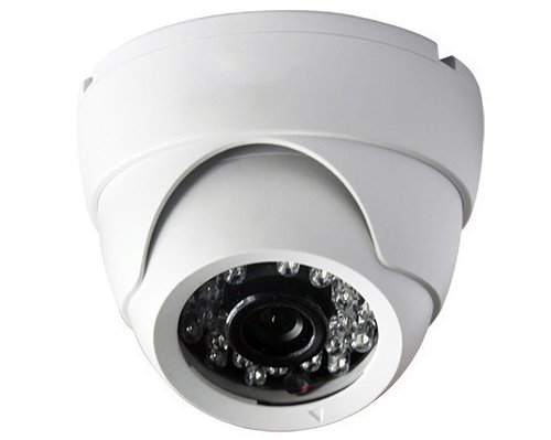 2 megapixel high definition AHD security IR dome camera, 3.6mm lens, white