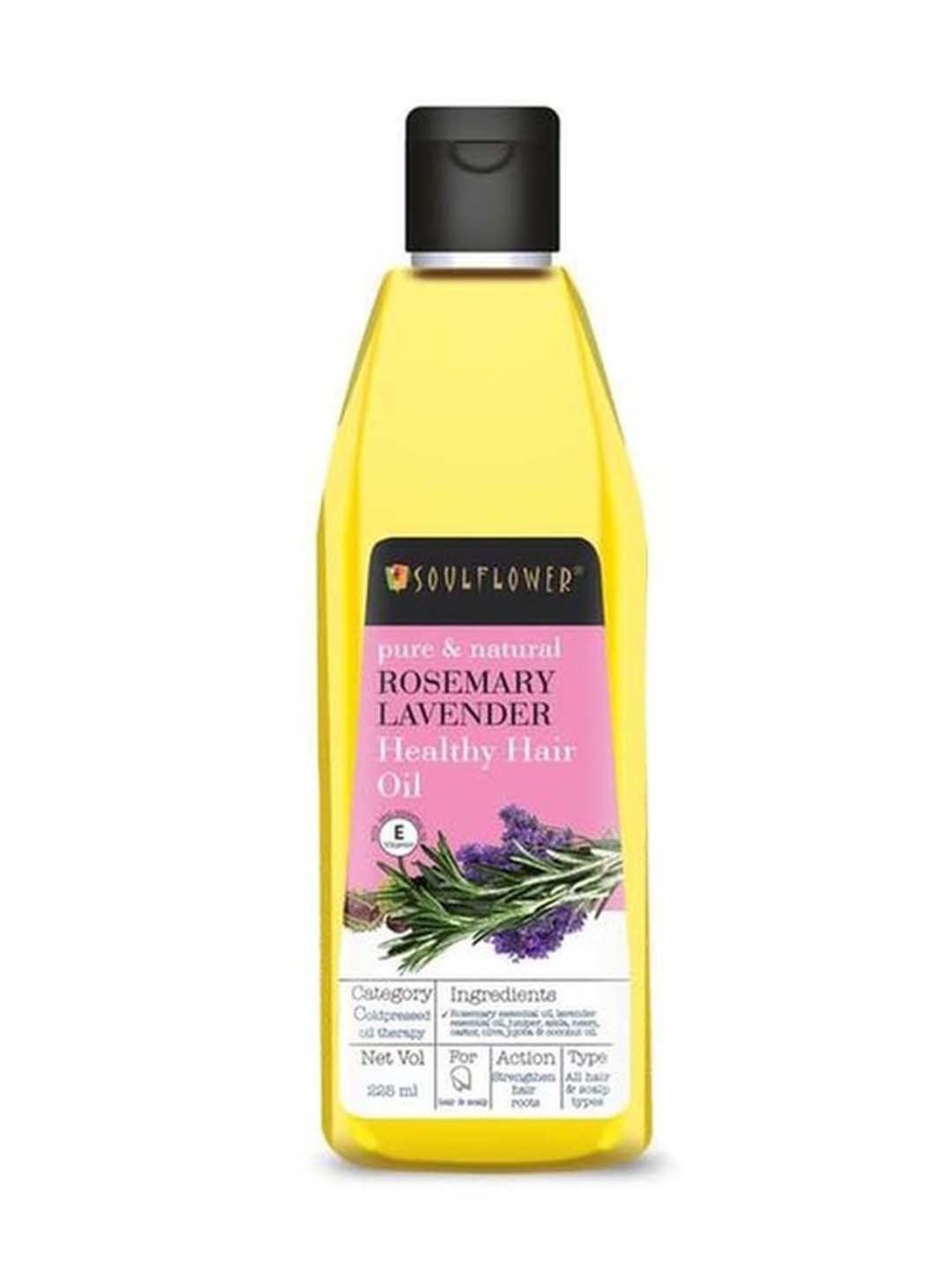 Soulflower Rosemary Lavender Healthy Hair Oil - 225 ml