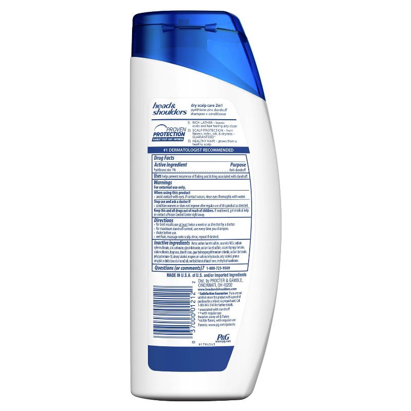 Head and Shoulders Dry Scalp Care with Almond Oil 2-in-1 Anti-Dandruff Paraben Free Shampoo + Conditioner - 23.7 fl oz