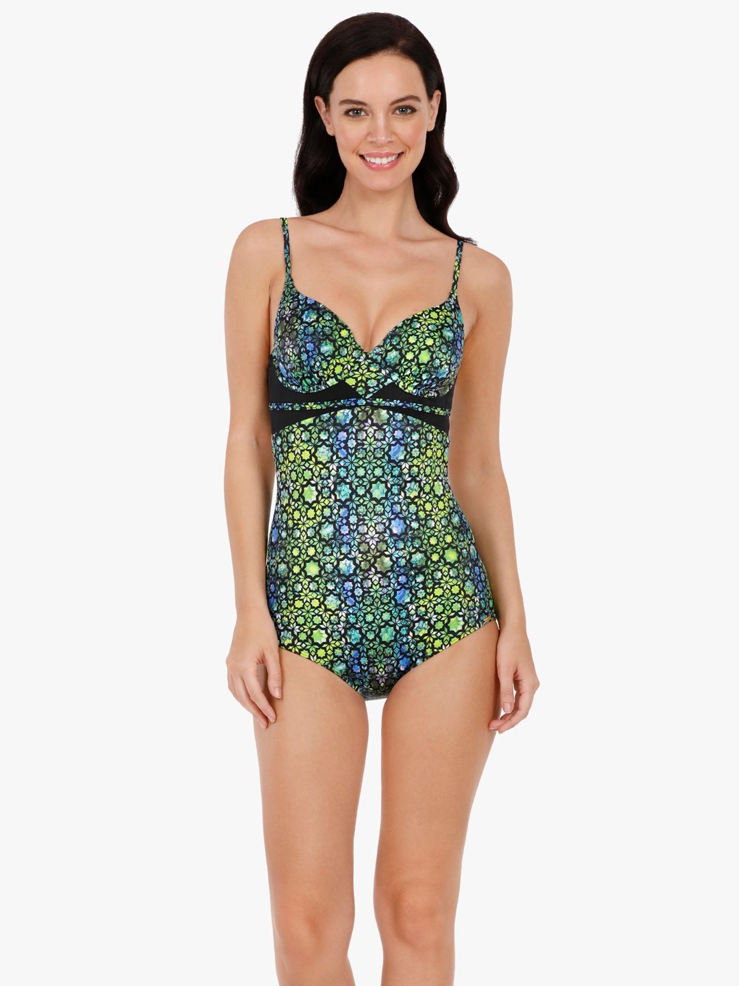 Amante Multicolor Printed Swimsuit
