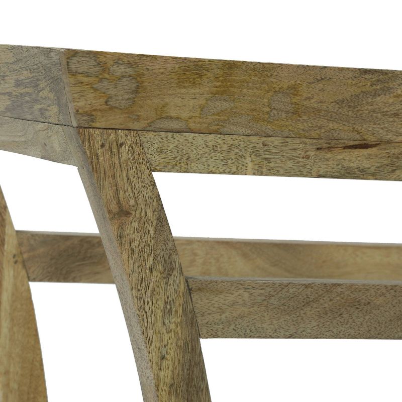 Meagher Rustic Handcrafted Mango Wood Console Table Natural - Christopher Knight Home