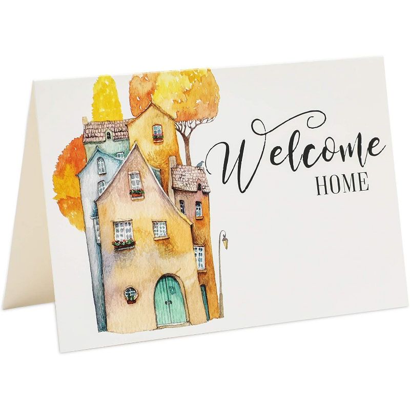 Pipilo Press 48-Pack Welcome Home Real Estate Cards with Envelopes, Realtor Greeting Cards (4 x 6 In)
