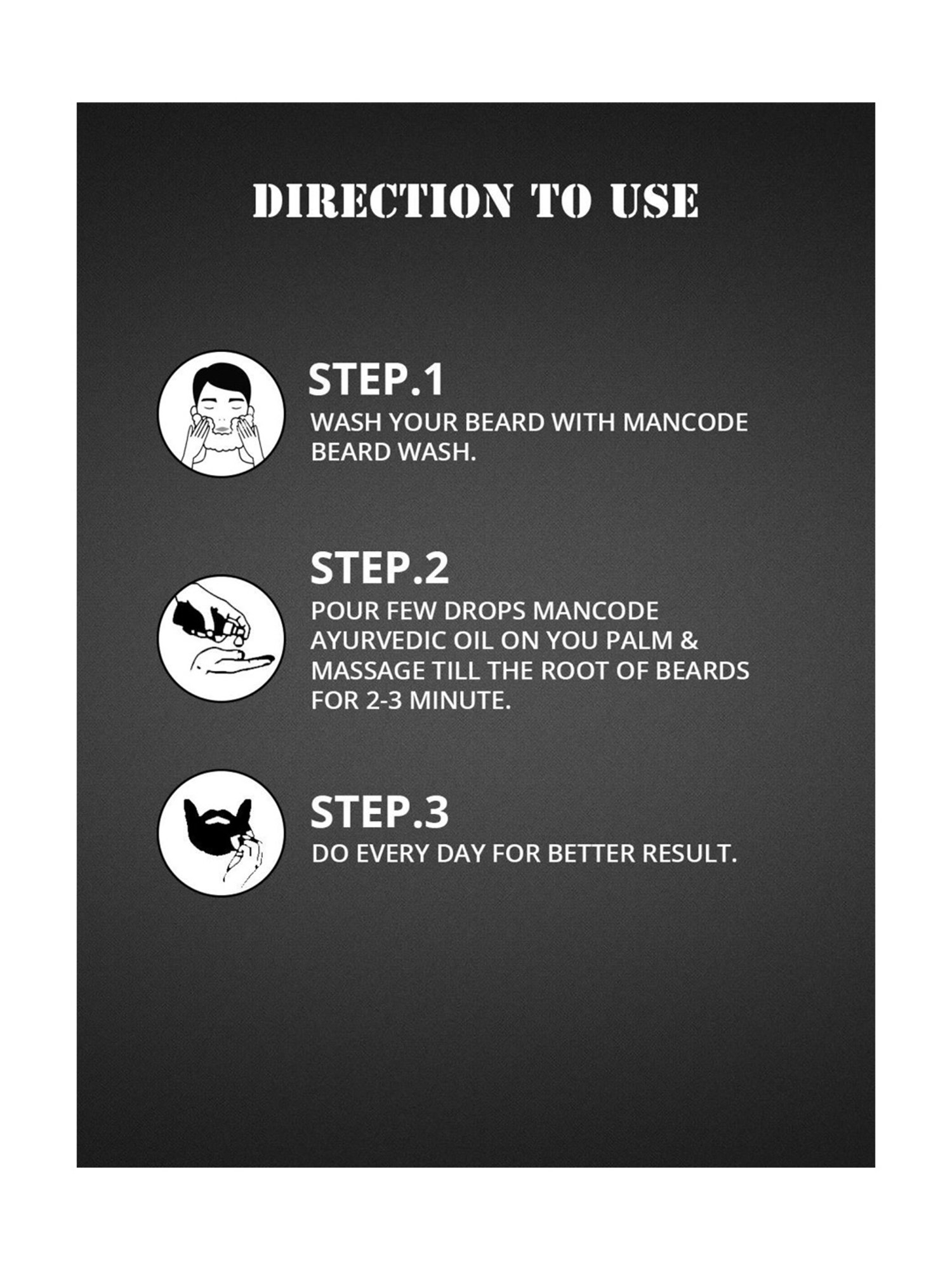 THE REAL MAN Beard Growth Oil 100 Percent Organic Beard & Moustache Hair Growth Oil - 50 ml