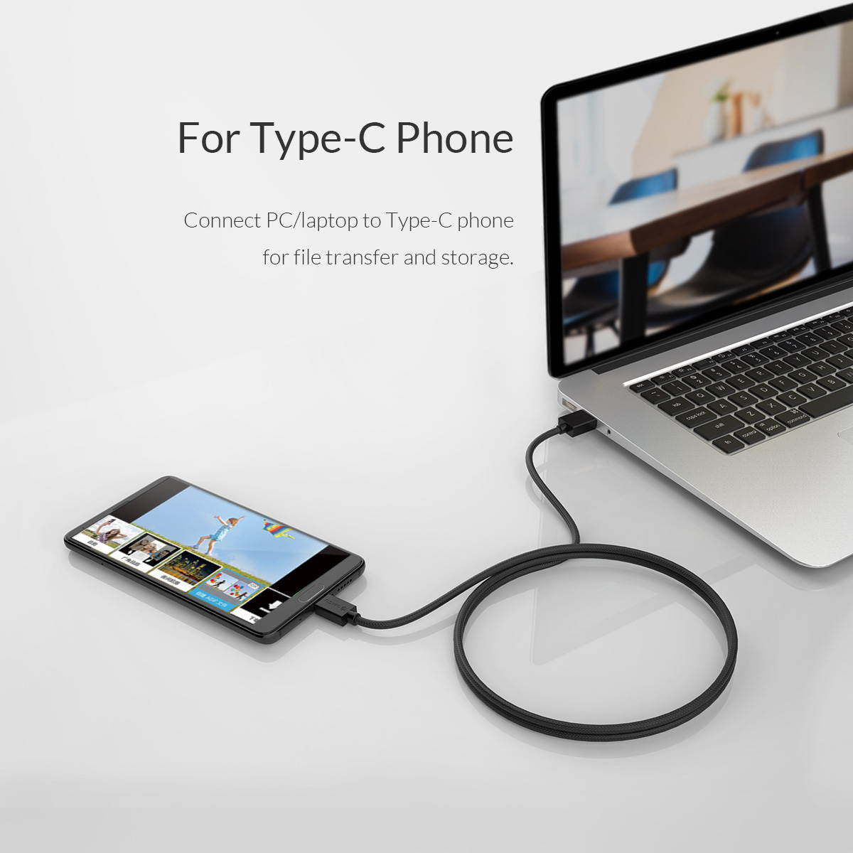 ORICO USB2.0 To Type C Cable USB 2.0 Type A to USB 3.1 Type &ndash;C gold plated Cables 1.64ft - 6.6ft 0.5m - 2m For Phones,  Laptops