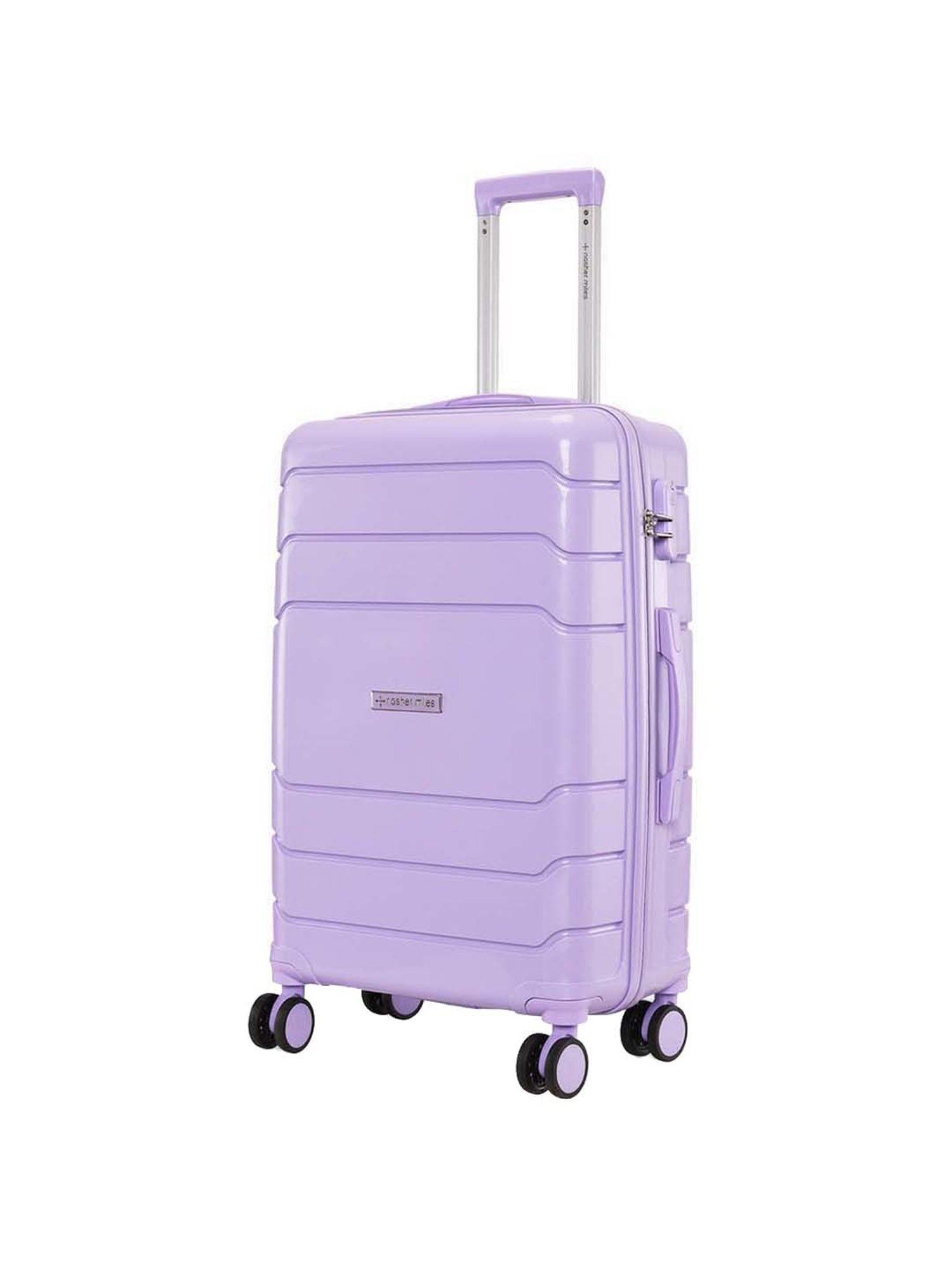 NASHER MILES Lisbon Hard Sided Polypropylene Check-In Luggage Pastel Purple 28 Inch|75CM Trolley Bag
