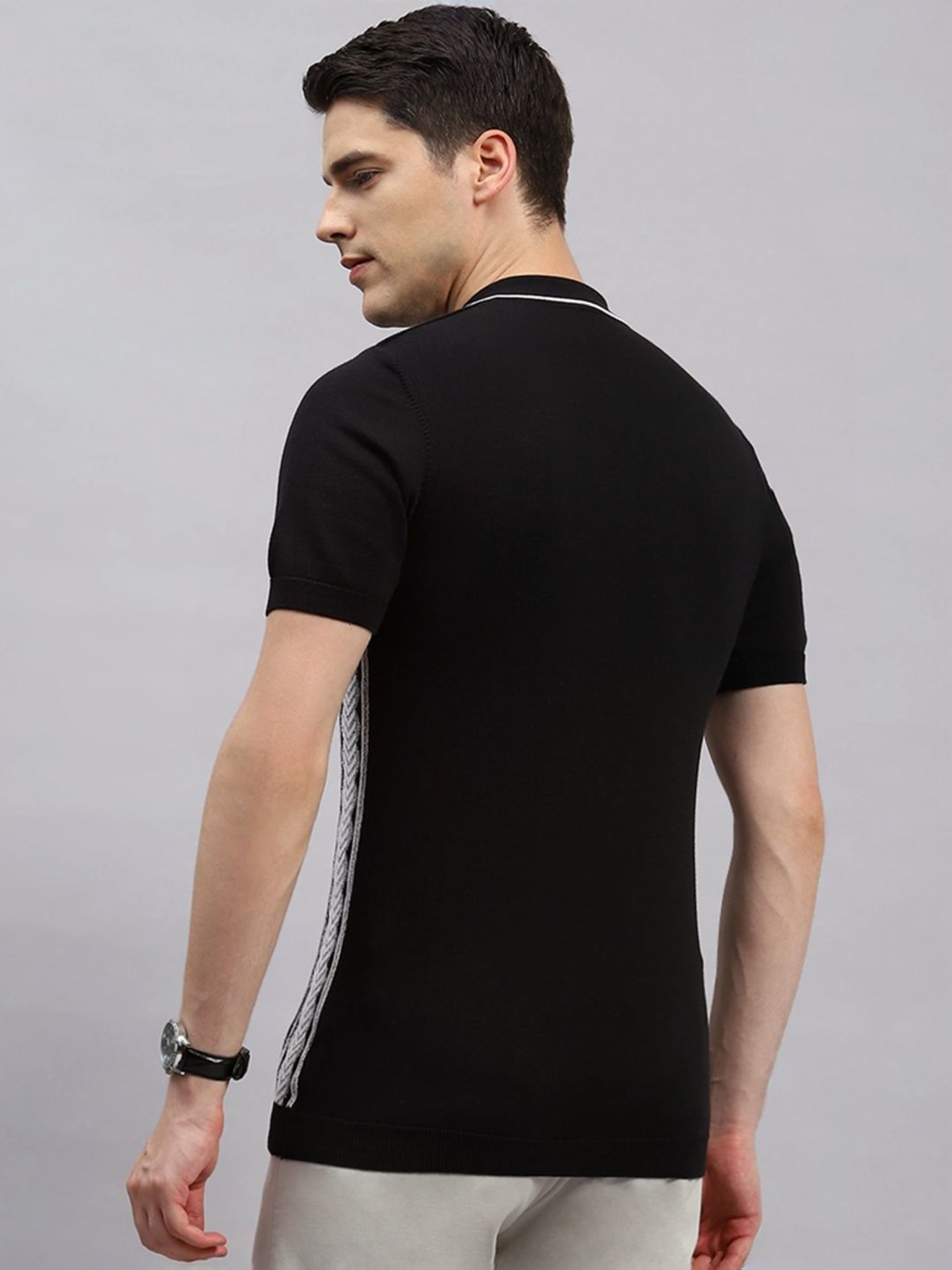 Monte Carlo Black Regular Fit T-Shirt
