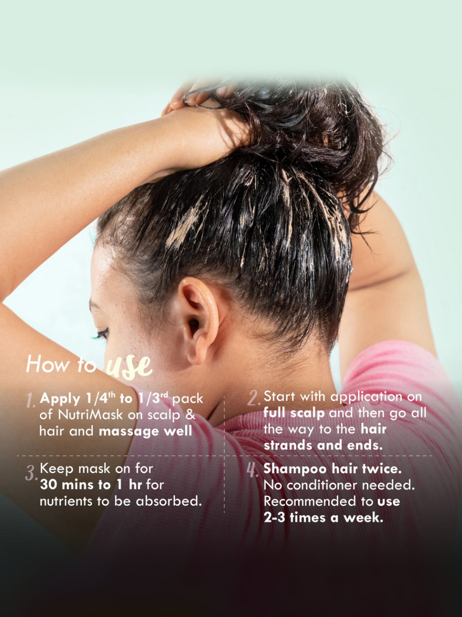 Nat Habit Dual Tooth Kacchi Neem Comb & Neem & Bhringraj Fresh Hair Nutrimask Combo